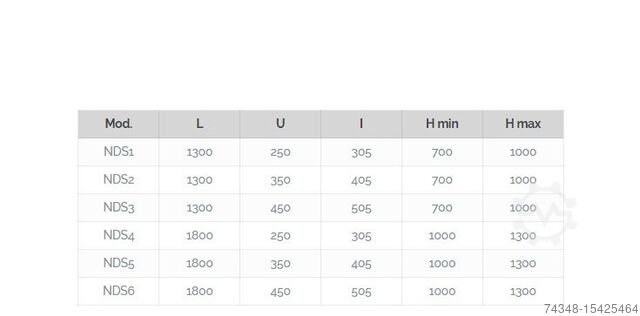 Conveyor belt Mass International S.r.l. NDS