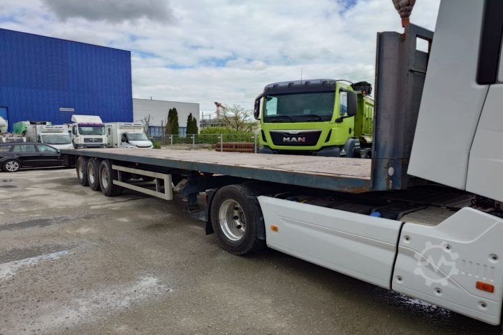 Open semitrailer  WS24 Brücke/Pritsche