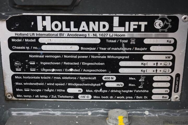 Scherenhebebühne Holland Lift Ecostar HL-11812 Electric, 14m Working Height, 300