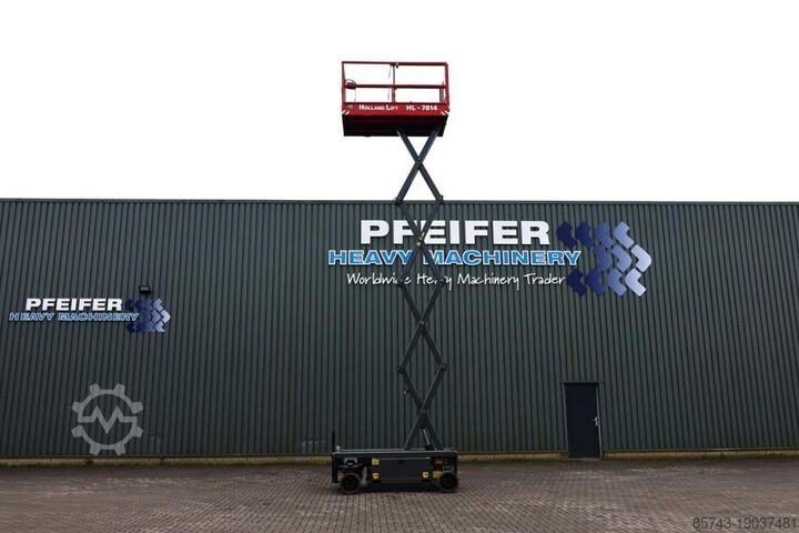 Scissor lift Holland Lift Ecostar HL-7814 Electric, 10m Working Height, 450k