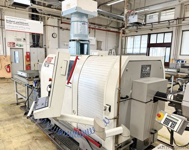 CNC Langdrehautomat + Stangenlader TRAUB + EMCO - 5 Maschinen : 3 mal TNL 26 + 2 mal Turn 332 MC