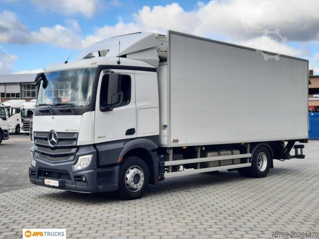 Refrigerated truck MERCEDES-BENZ 1842 L ACTROS Kühlkoffer LBW Liege AHK