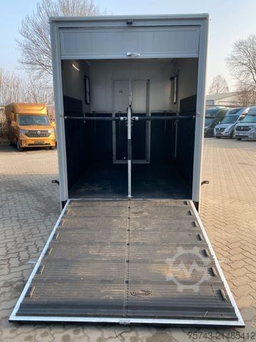Horse transport trailer BÖCKMANN 2 Pferdeanhänger Alukoffer/Sattelkammer.
