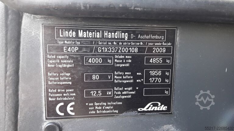 Forklift Linde E 40 P