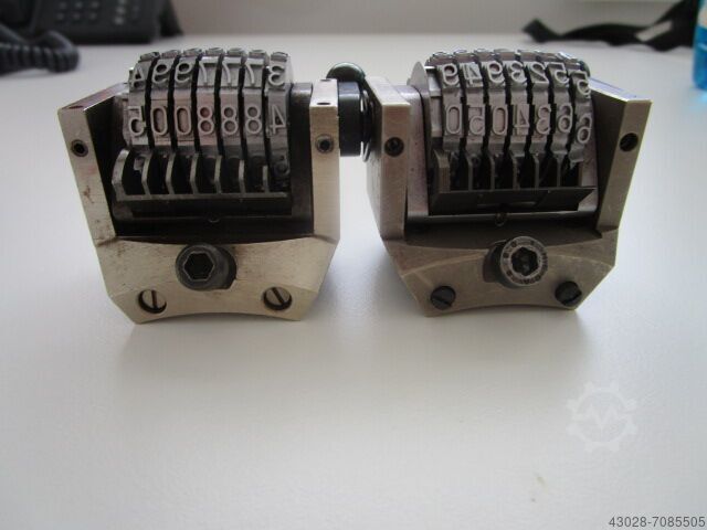 6x NUMMERATORS LEIBINGER QUERSTELLER,VORWÄRTS, KLEIN