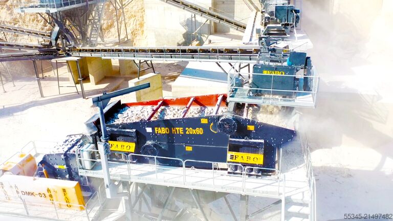 Vibrationssieb FABO TE series 2200x6000mm vibrating screen