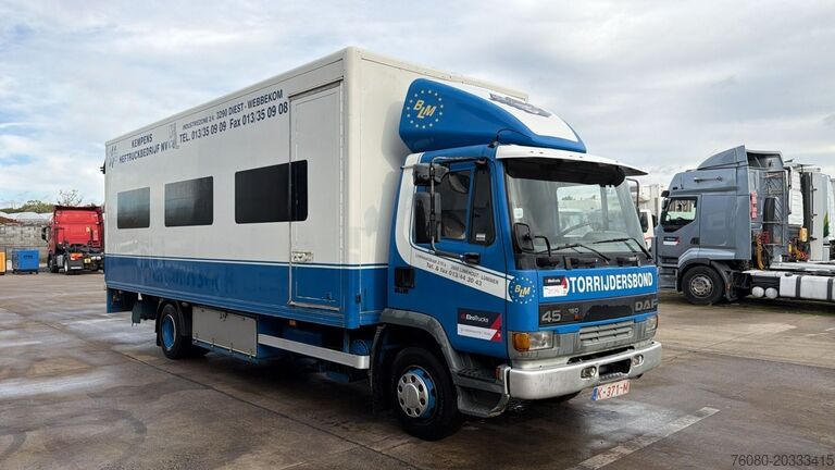 Box body DAF 45  ATI 150 (BELGIAN TRUCK / STEEL SUSP. / LAME...