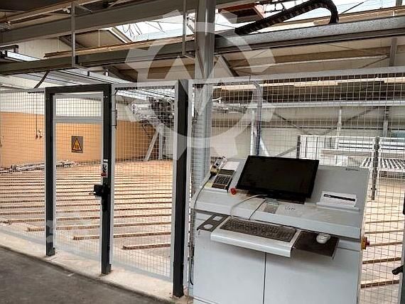 Plattenaufteilsäge + Flächenlager Holzma HPP 380/43/43/R + Bargstedt TLF210/10/05