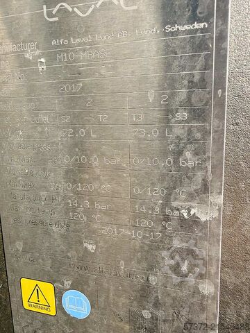 Pasteurisationsanlage Alfa Laval E 110/E 210