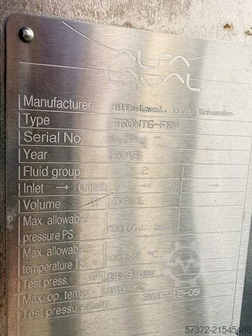 Pasteurisationsanlage Alfa Laval E 110/E 210