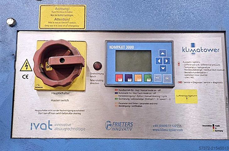 Absaug- und Filteranlage Ivat Profi-Tower RS 28.000K