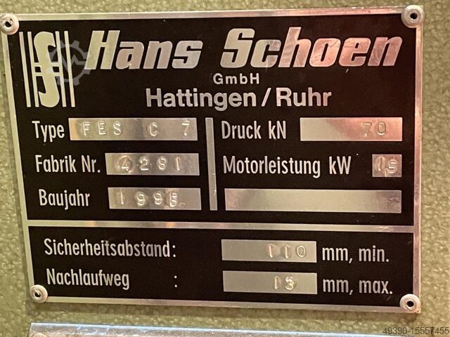 EinstĂ€nder - Hydraulikpresse mit Rundtakttisch, Rundtaktautomat, Rundtaktpresse, C-Gestell Hydropres SCHĂN FES / C 7