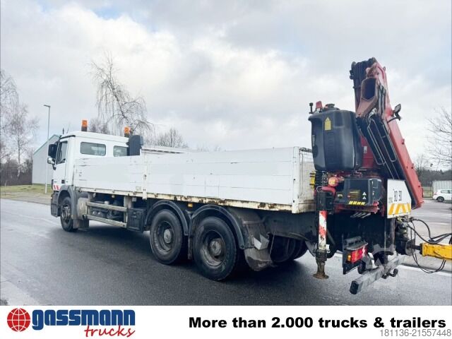 LKW mit Pritsche (offen) Mercedes-Benz Actros 2644 6x4, Retarder, 2x AHK, Heckkran Fassi