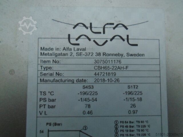 Plattenwärmetauscher Alfa Laval CBH65 22 AH F 20 kw