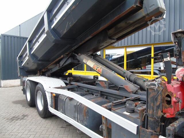 Kipper mit Kran DAF CF 85.380 + MANUAL + HMF 1680 + HYVA + 6X2