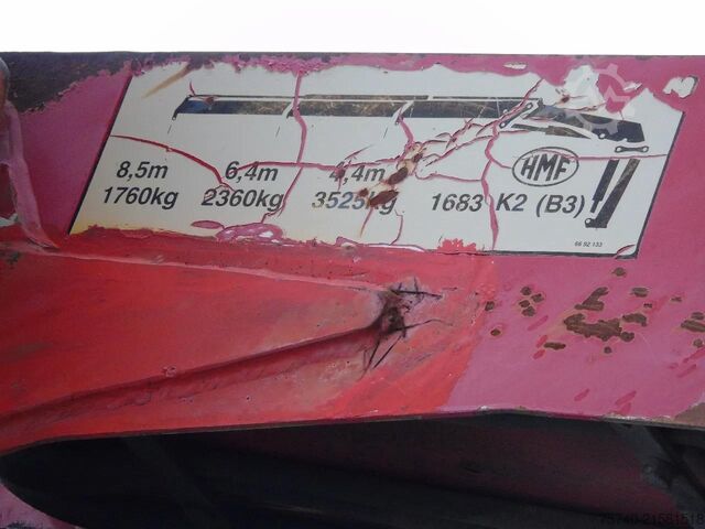 Kipper mit Kran DAF CF 85.380 + MANUAL + HMF 1680 + HYVA + 6X2