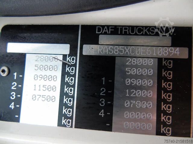 Kipper mit Kran DAF CF 85.380 + MANUAL + HMF 1680 + HYVA + 6X2