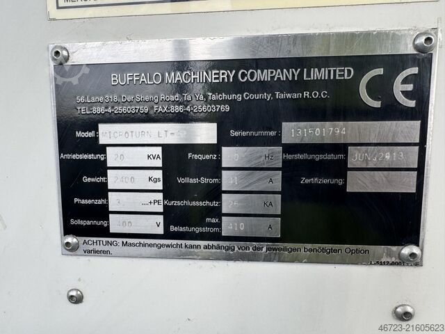 CNC-Drehmaschine Buffalo Machinery MICROTURN LT-42