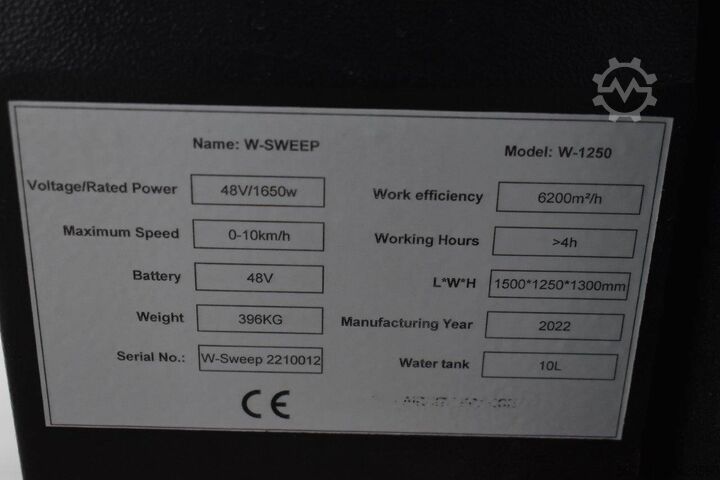 Aufsitzkehrmaschine [div] Westfield W-1250 (Schorr) Aufsitzkehrmaschine Neugerät