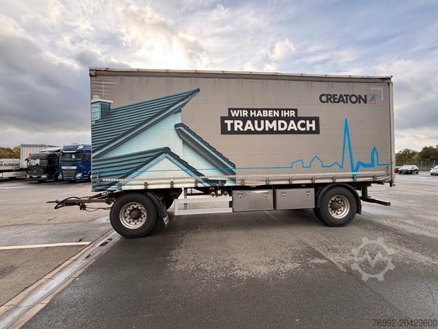 Open trailer with tarp AZP18 Plane + Staplerhalterung