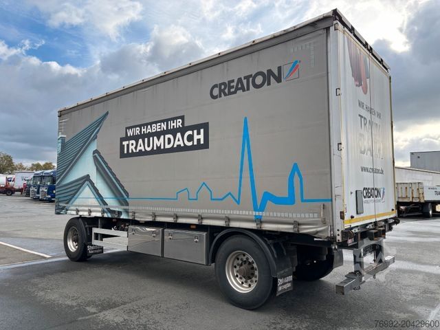 Open trailer with tarp AZP18 Plane + Staplerhalterung