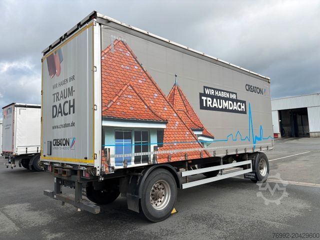 Open trailer with tarp AZP18 Plane + Staplerhalterung