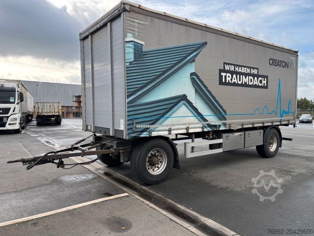 Open trailer with tarp AZP18 Plane + Staplerhalterung