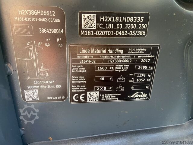 Elektro 4 Rad-Stapler Linde E 16 PH - 02