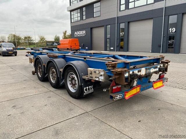 Containertransport Van Hool 3B0079 / 2x Extendable / SAF Disc