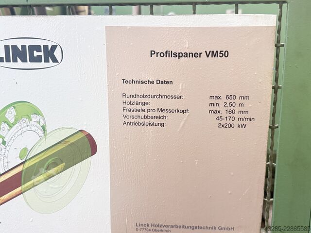 Komplettes Sägewerk (stationär) Linck VM50,V30, VS66