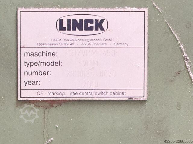 Komplettes Sägewerk (stationär) Linck VM50,V30, VS66