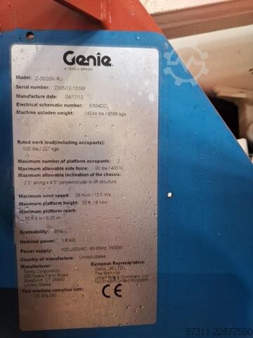 Gelenkteleskoparbeitsbühne Genie Z-30/20N RJ