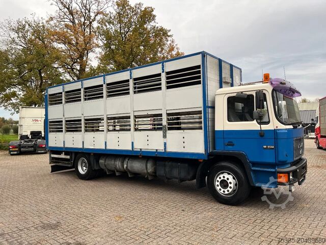 Viehtransport MAN 12.232 Landbouw veewagen 1/2 stock Weeglift