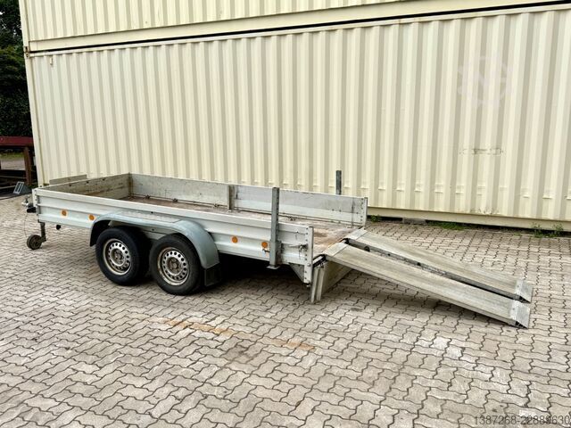 Low loader trailer KOCH Baumaschinenanhänger / Rampen / TÜV Januar 2027