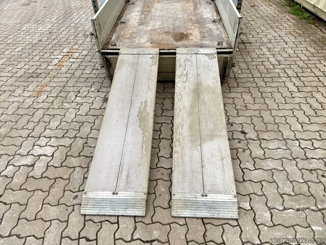 Low loader trailer KOCH Baumaschinenanhänger / Rampen / TÜV Januar 2027