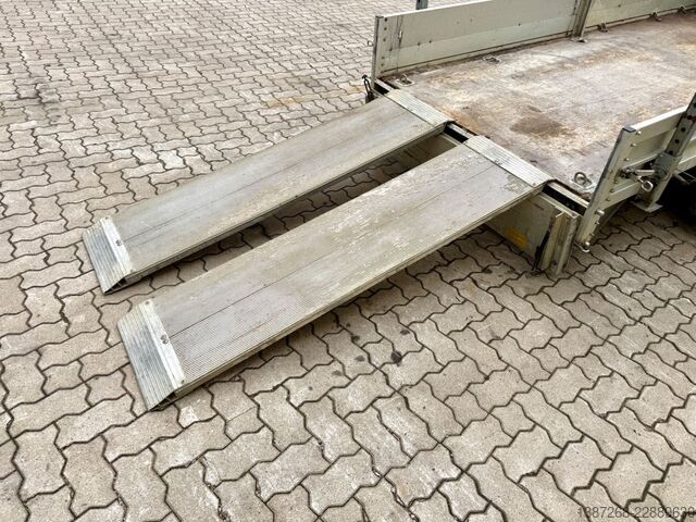 Low loader trailer KOCH Baumaschinenanhänger / Rampen / TÜV Januar 2027