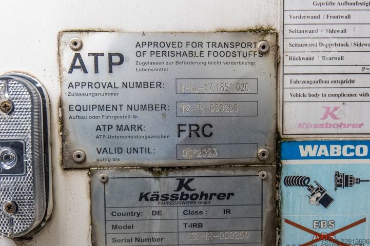 Kühl-/Tiefkühltransport KASSBOHRER KASSBOHRER+CARRIER VECTOR 1550 MONO
