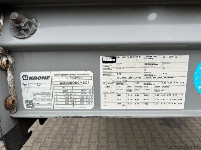 Sliding tarpaulins Krone SD Schuifzeil -Dak / SAF-Disc / Apk