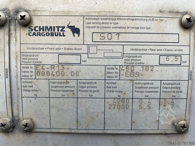 Loading platform Schmitz Cargobull S01