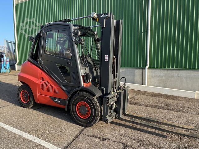 Linde H50T with Kaup fork positioner Linde H50T