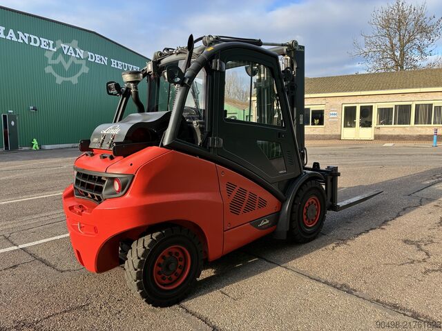 Linde H50T with Kaup fork positioner Linde H50T
