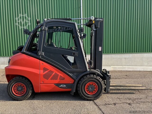 Linde H50T with Kaup fork positioner Linde H50T