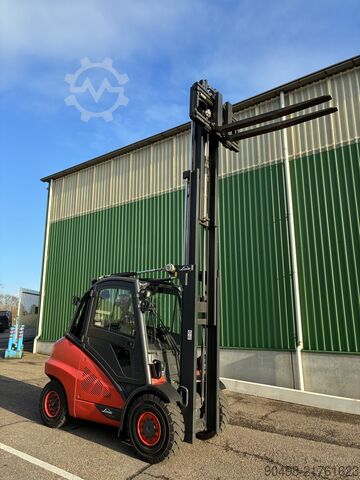 Linde H50T with Kaup fork positioner Linde H50T
