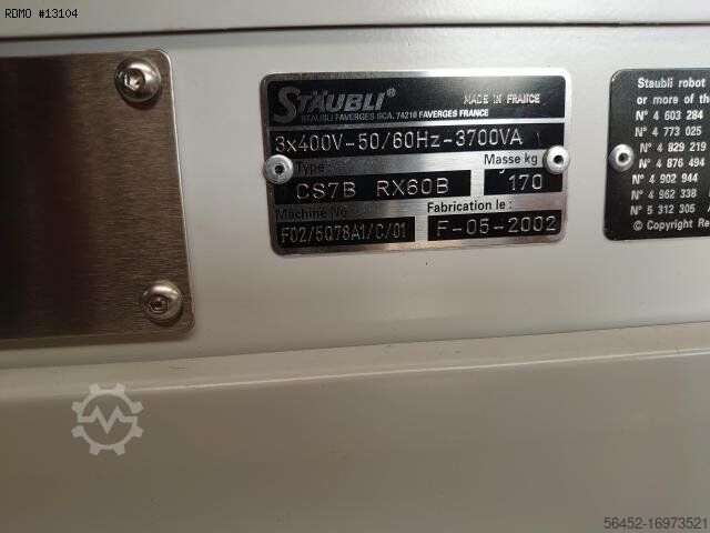 Robot STÄUBLI RX60CR