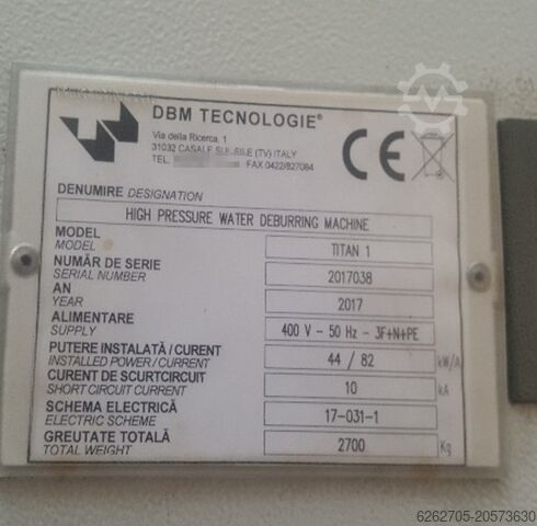 Deburring machine DBM TECNOLOGIE TITAN 1