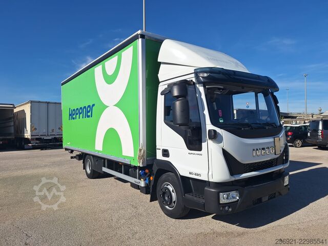 Truck with dropside body and tarpaulin frame Iveco NEW EUROCARGO ML80E22P EVI_E E6 MY2015