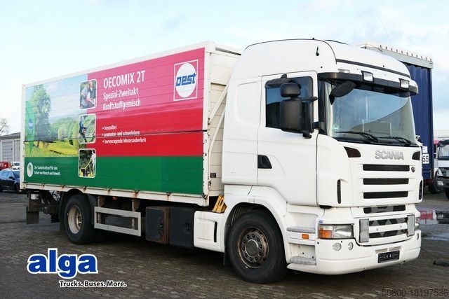 LKW mit Getränkeaufbau SCANIA R 420 4X2, Schwenkwand, LBW 2,0to., Retarder, AC
