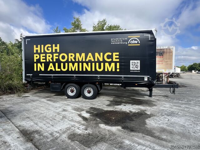 Open trailer with tarp Fliegl TPS135  13,5 t Tandemplanenanhänger, neuwertig