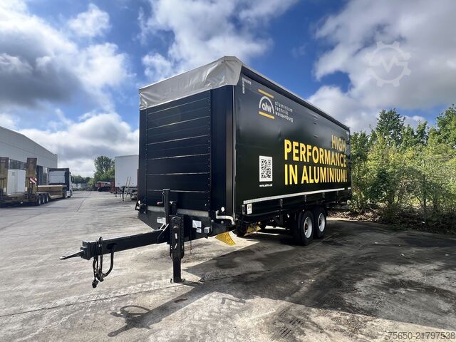 Open trailer with tarp Fliegl TPS135  13,5 t Tandemplanenanhänger, neuwertig