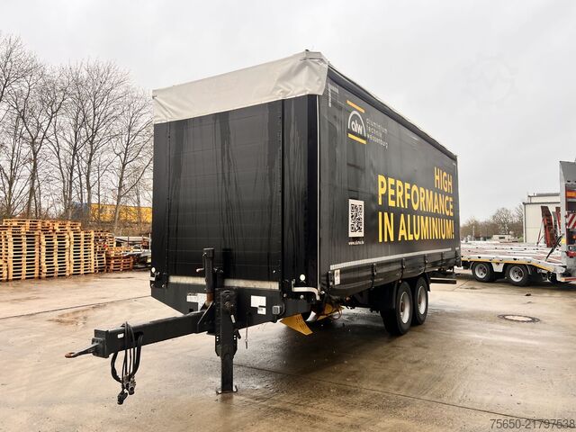 Open trailer with tarp Fliegl TPS135  13,5 t Tandemplanenanhänger, neuwertig